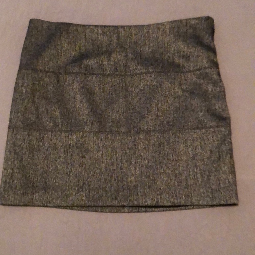 Mini silver and black skirt